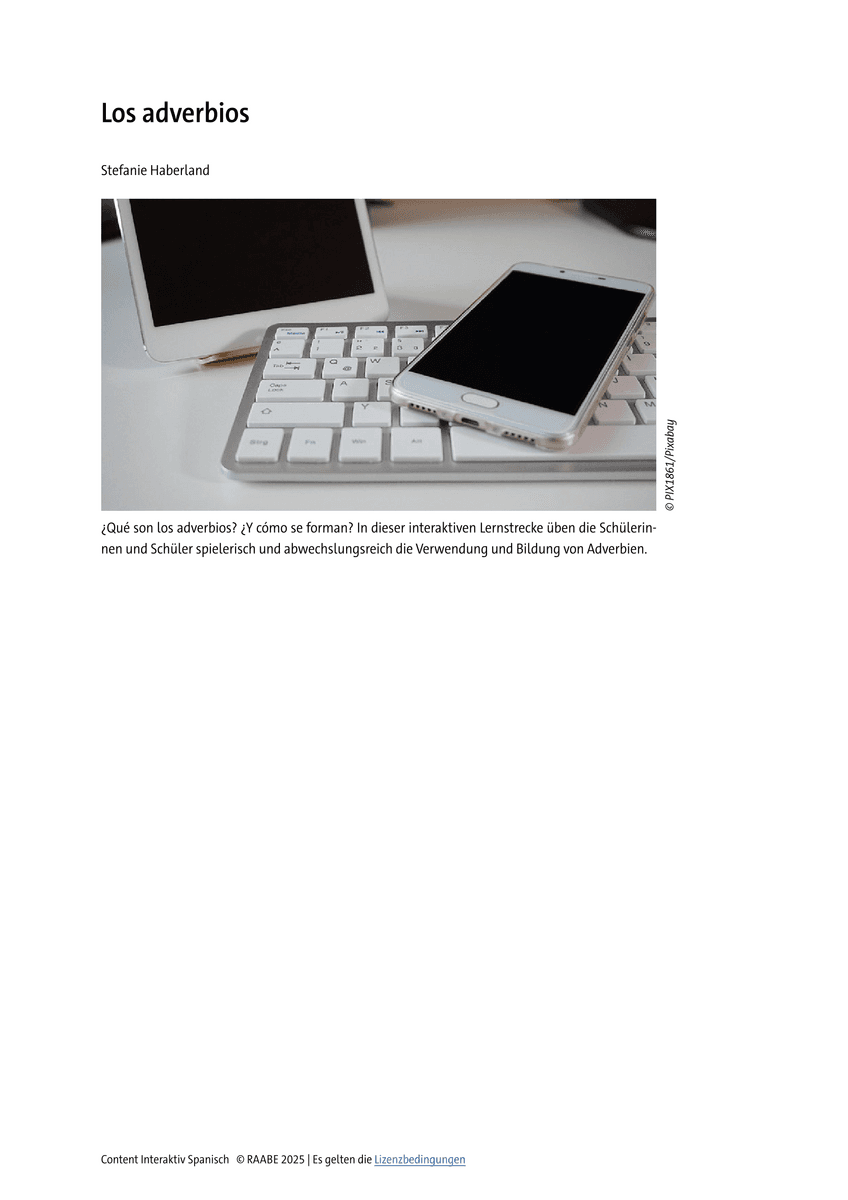 Los adverbios Los adverbios