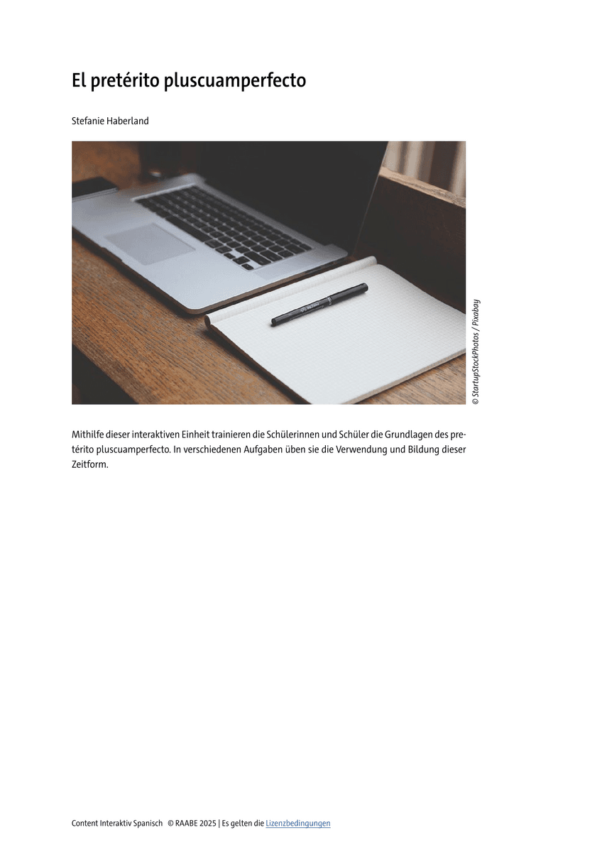 El pretérito pluscuamperfecto El pretérito pluscuamperfecto