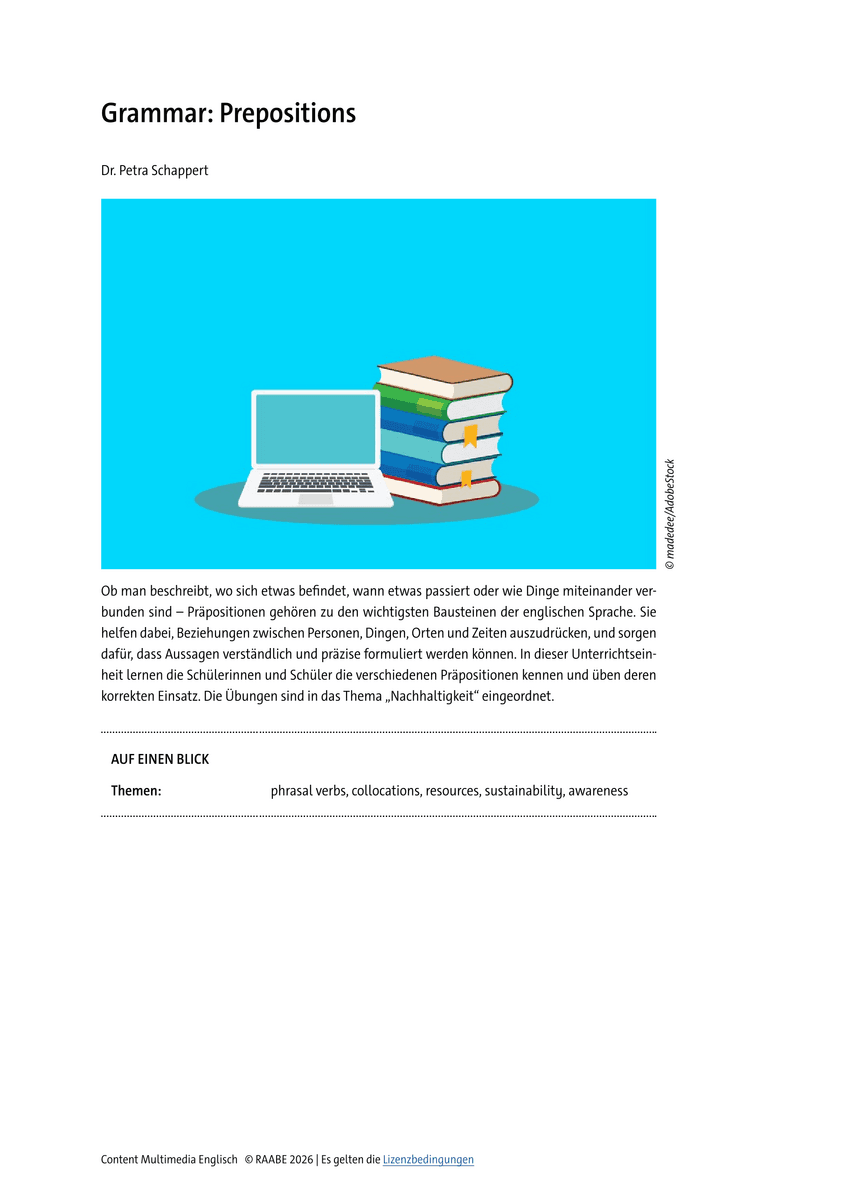Grammar: Prepositions Grammar: Prepositions