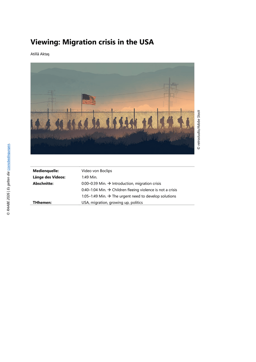 Viewing: Migration crisis in the USA Viewing: Migration crisis in the USA