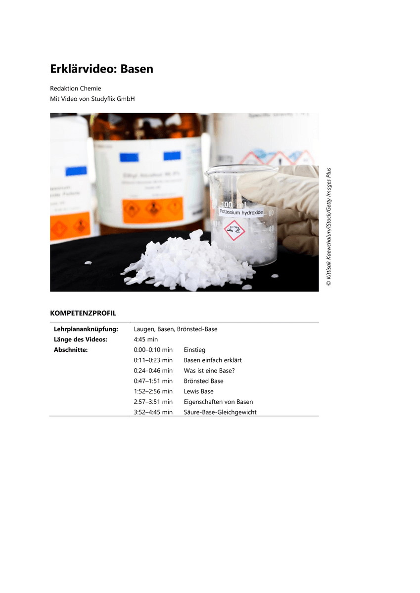 Erklärvideo: Basen Erklärvideo: Basen
