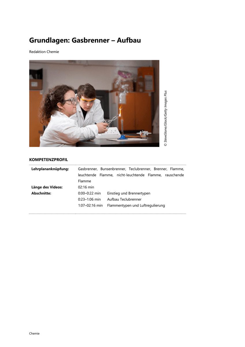 Grundlagen: Gasbrenner Grundlagen: Gasbrenner