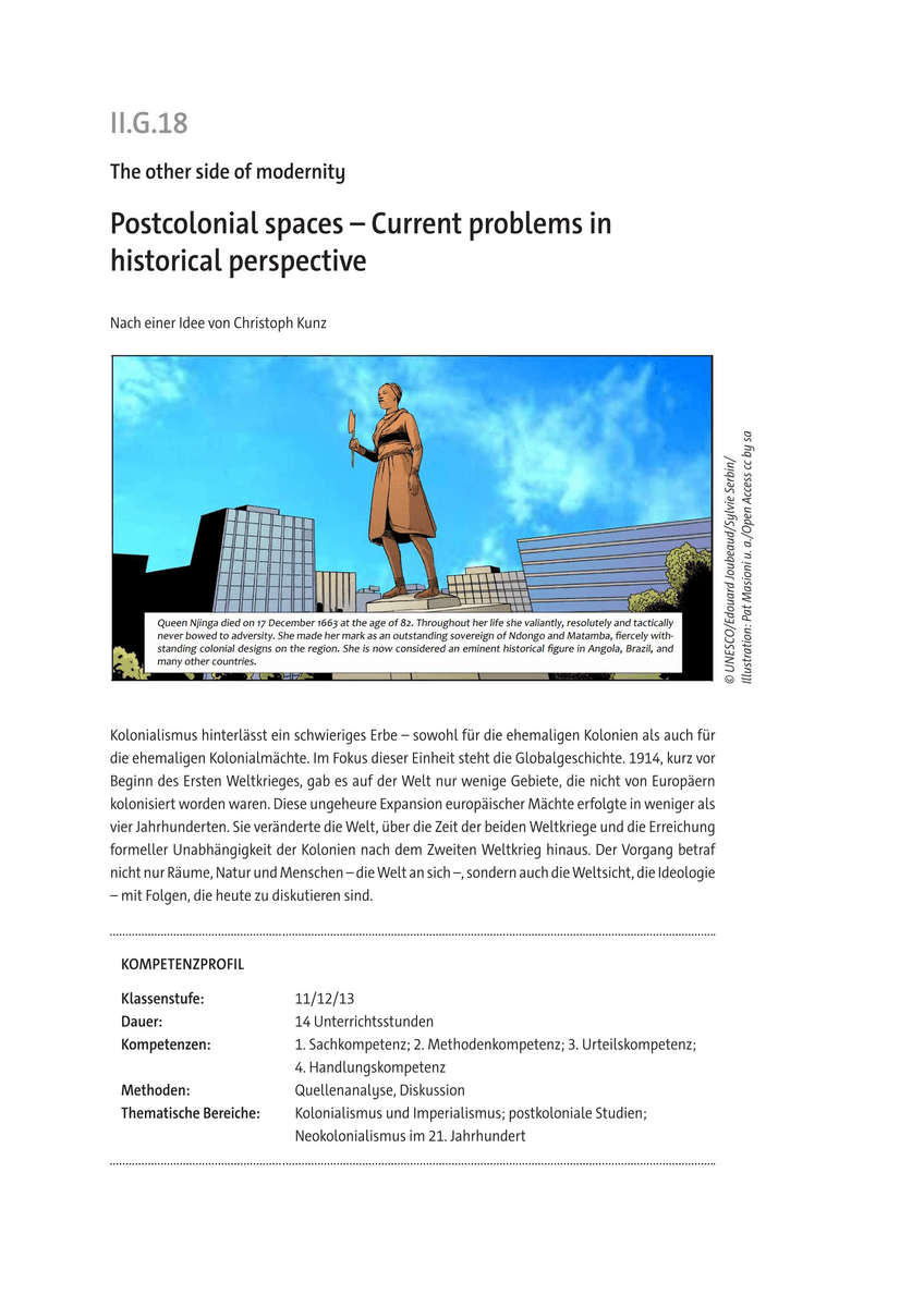 Postcolonial spaces Postcolonial spaces
