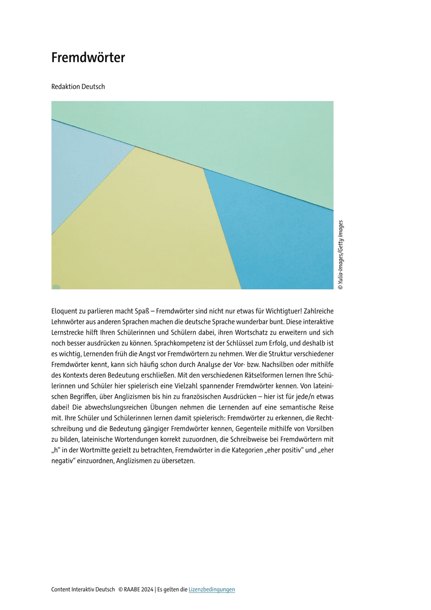 Rechtschreibung: Fremdwörter Rechtschreibung: Fremdwörter