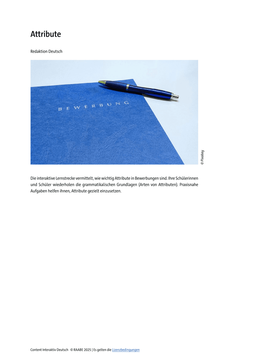 Grammatik: Attribute Grammatik: Attribute