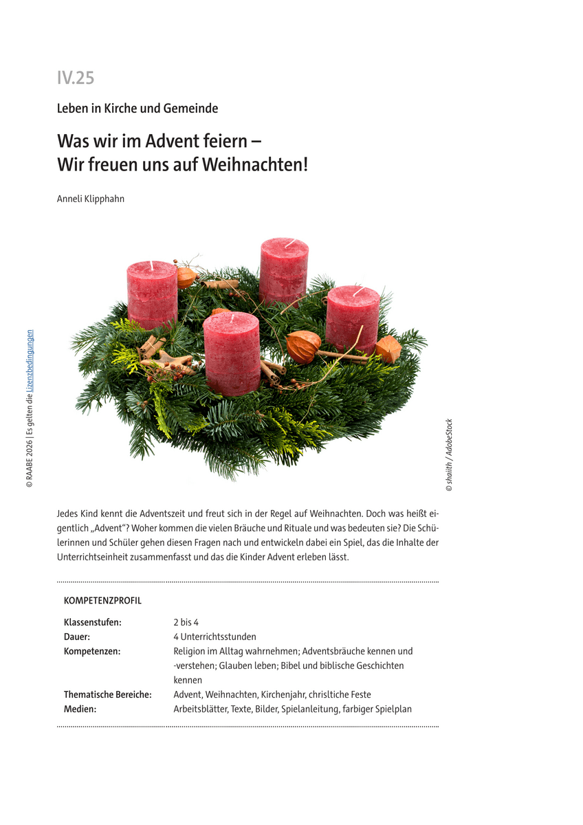 Was wir im Advent feiern Was wir im Advent feiern