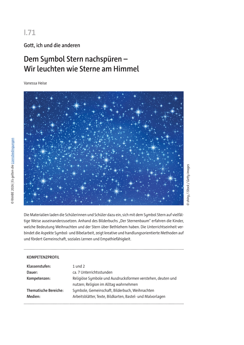 Dem Symbol Stern nachspüren Dem Symbol Stern nachspüren