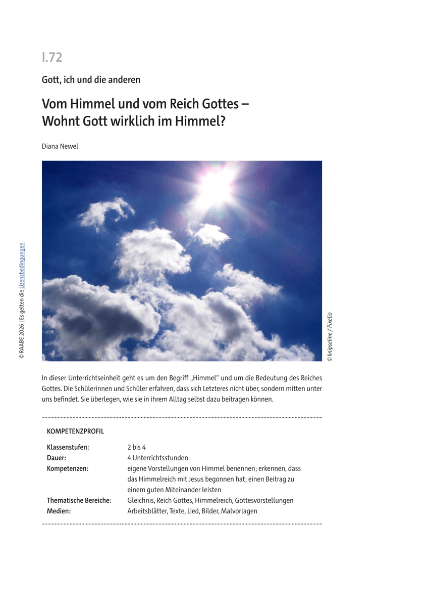 Vom Himmel und vom Reich Gottes Vom Himmel und vom Reich Gottes
