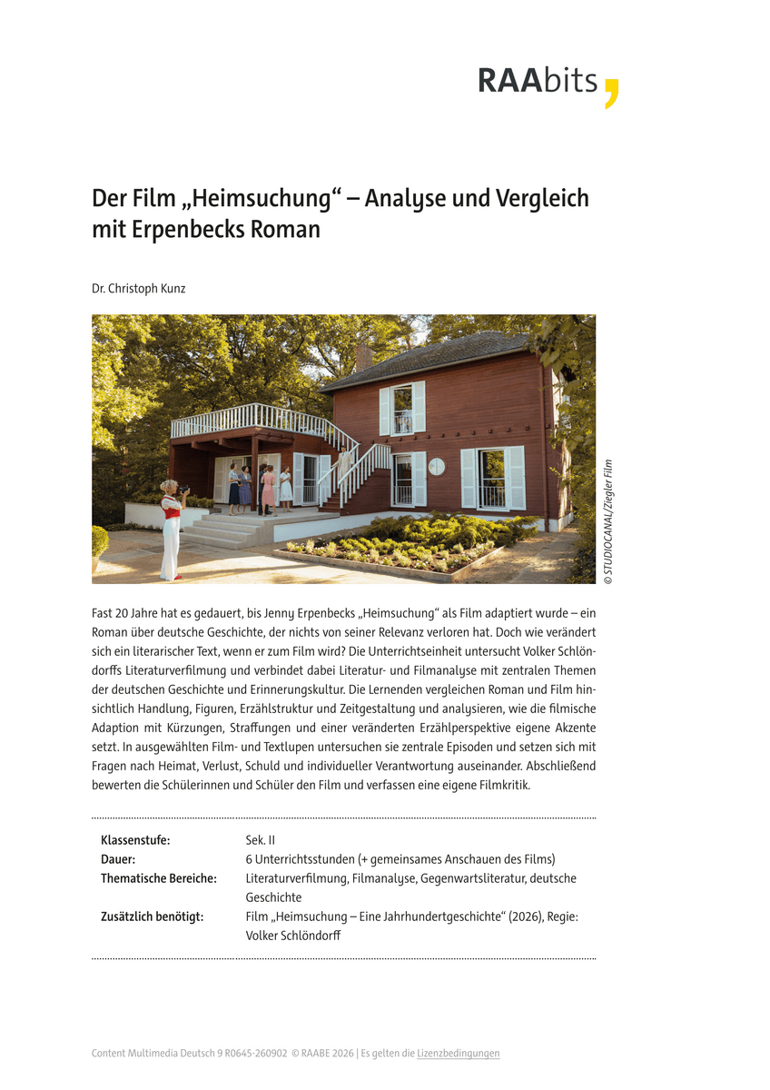 Der Film „Heimsuchung“ Der Film „Heimsuchung“