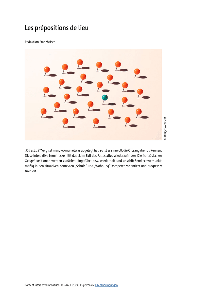Les prépositions de lieu Les prépositions de lieu
