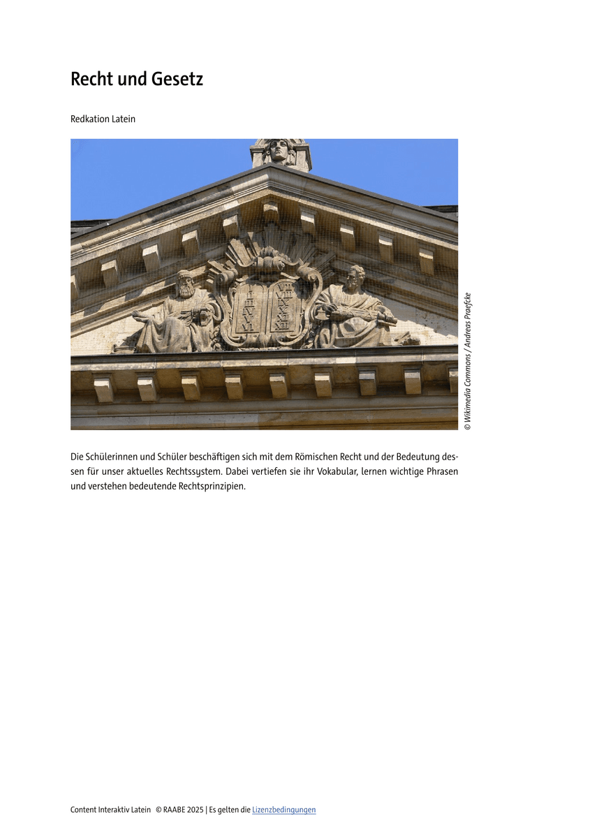 Recht und Gesetz Recht und Gesetz