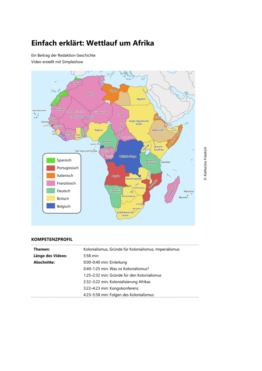Einfach erklärt: Wettlauf um Afrika Einfach erklärt: Wettlauf um Afrika