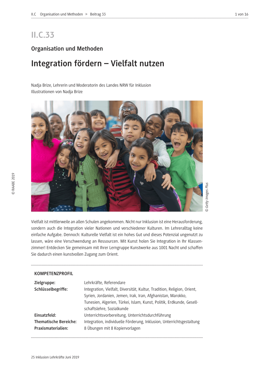 Integration fördern Integration fördern