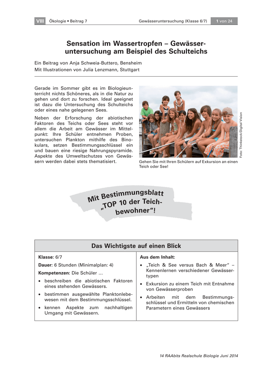 Sensation im Wassertropfen Sensation im Wassertropfen