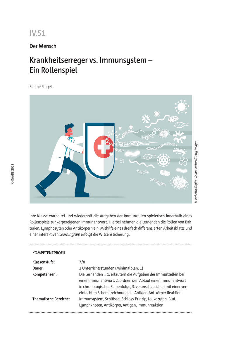 Krankheitserreger vs. Immunsystem Krankheitserreger vs. Immunsystem