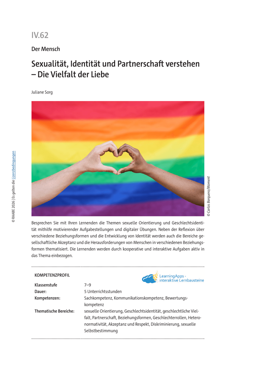 Sexualität, Identität und Partnerschaft verstehen Sexualität, Identität und Partnerschaft verstehen