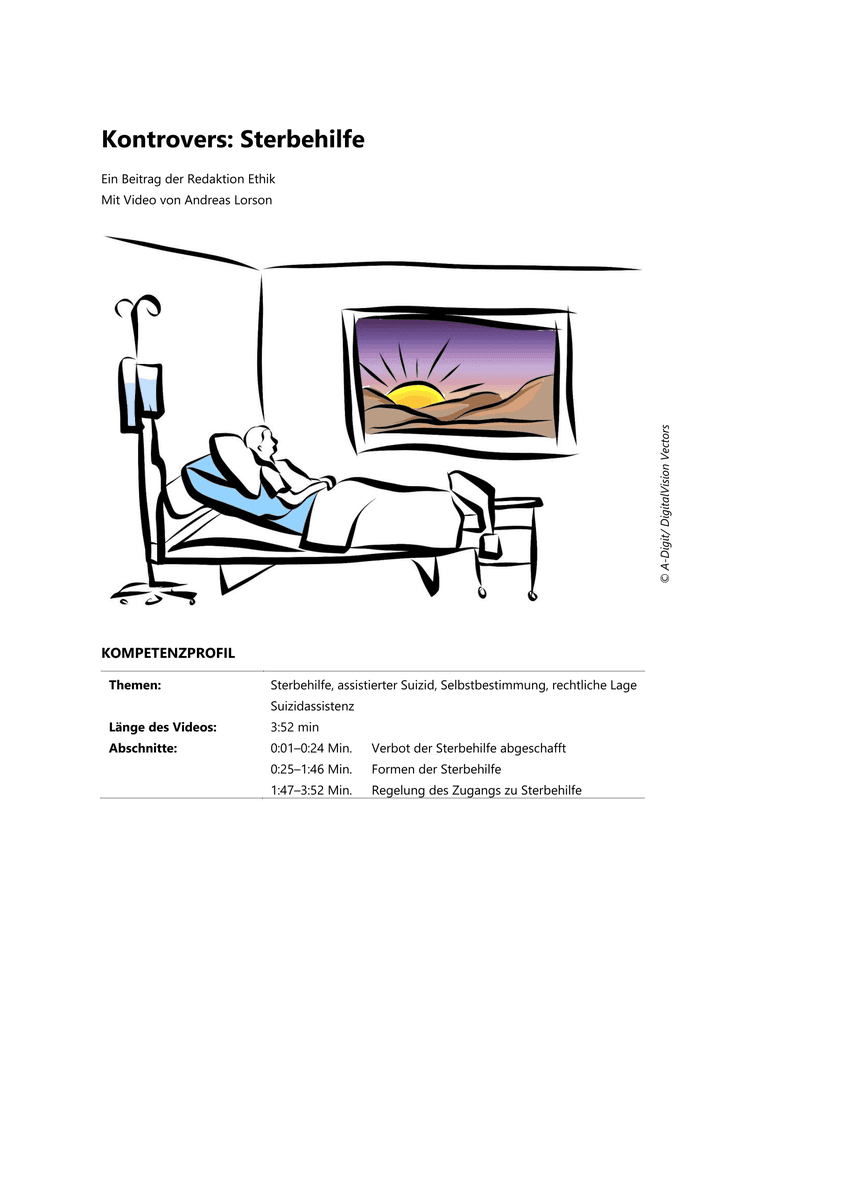 Kontrovers: Sterbehilfe Kontrovers: Sterbehilfe