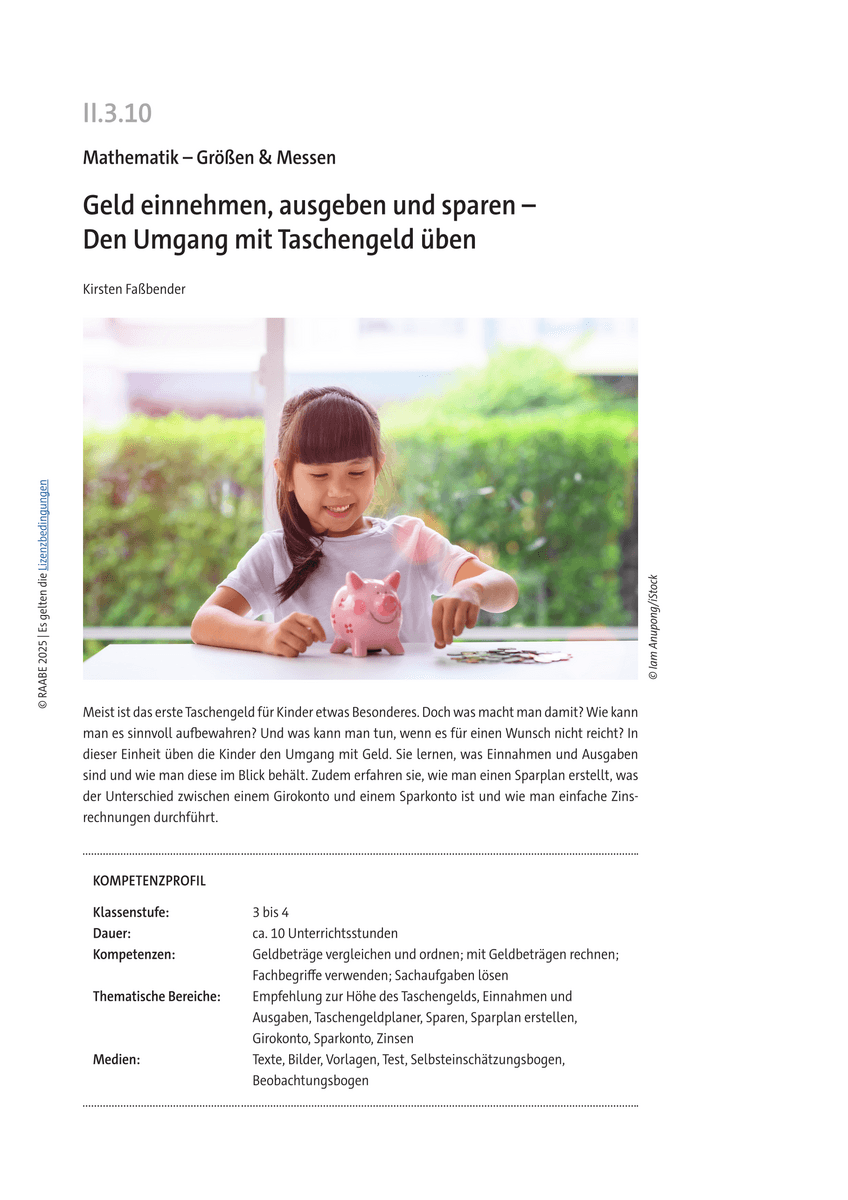 Geld einnehmen, ausgeben und sparen Geld einnehmen, ausgeben und sparen