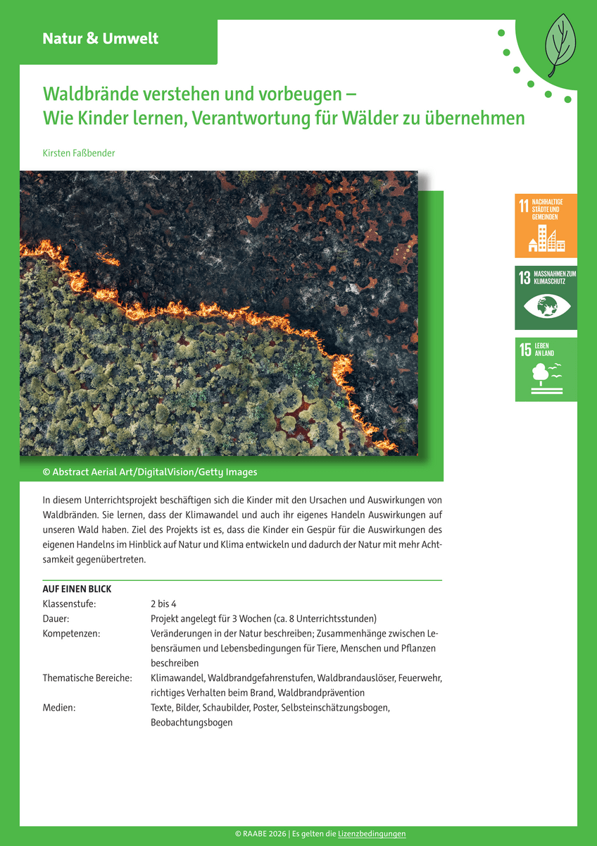 Waldbrände verstehen und vorbeugen Waldbrände verstehen und vorbeugen