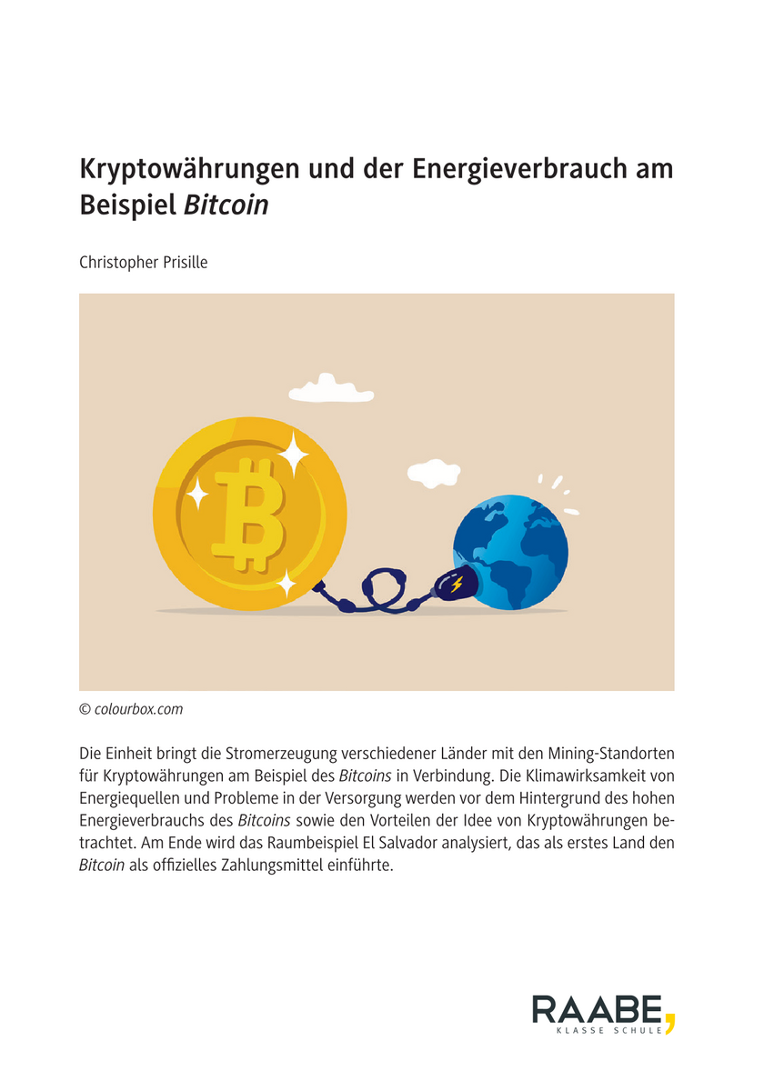 Kryptowährungen und der Energieverbrauch am Beispiel Bitcoin